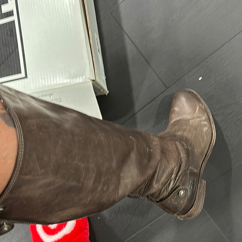Frye Brown Leather Knee-High Boots